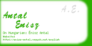 antal enisz business card